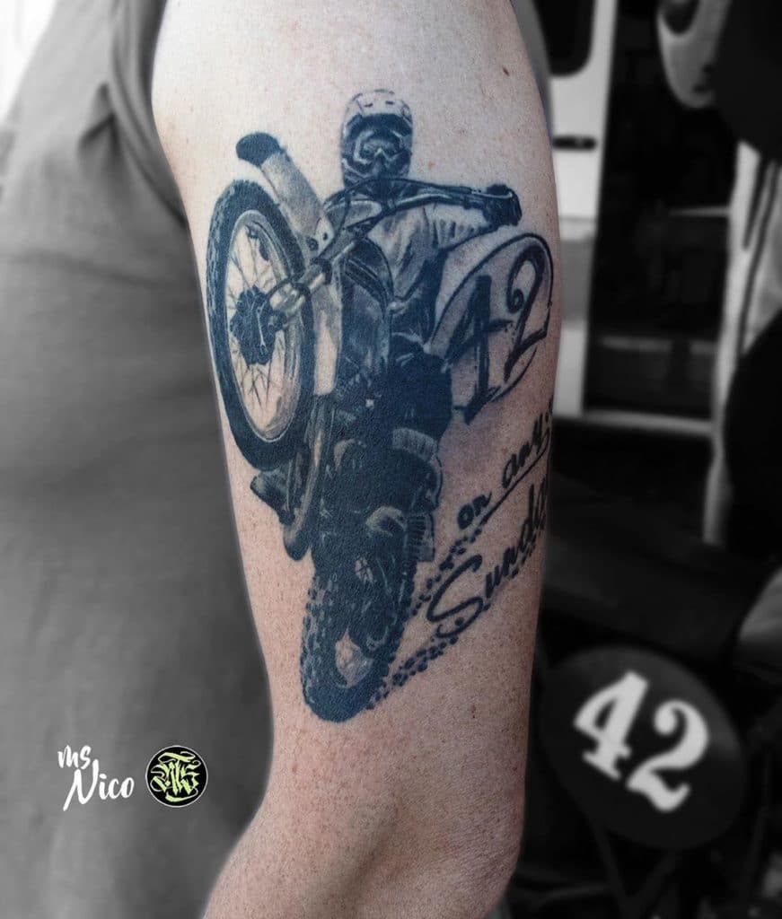 motocross tattoo