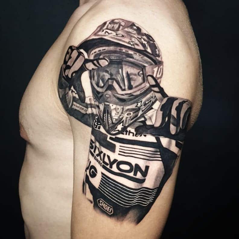 motocross tattoo