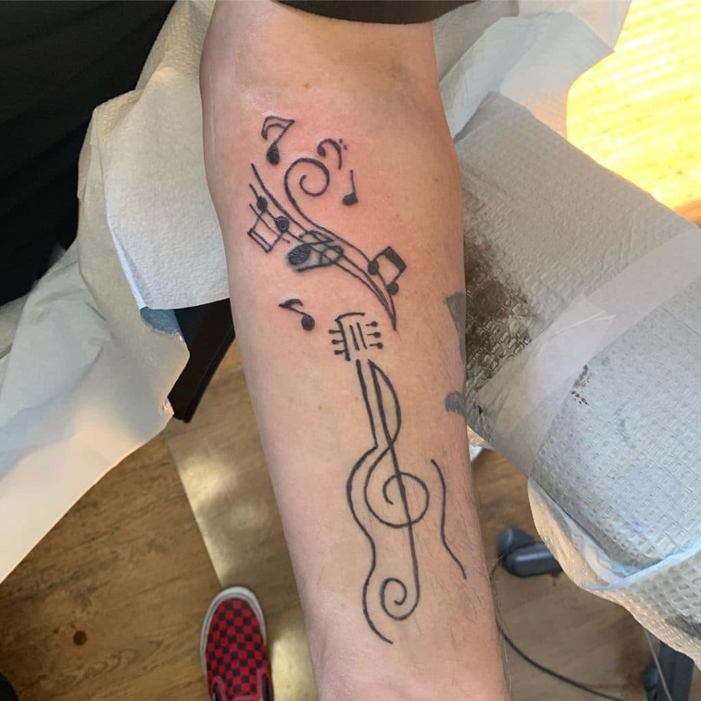 music tattoos