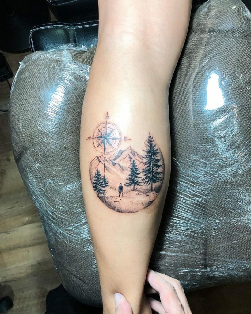 pine tree tattoo