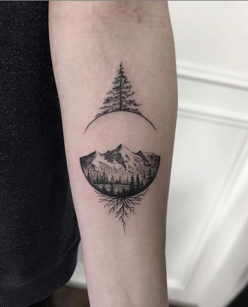 pine tree tattoo