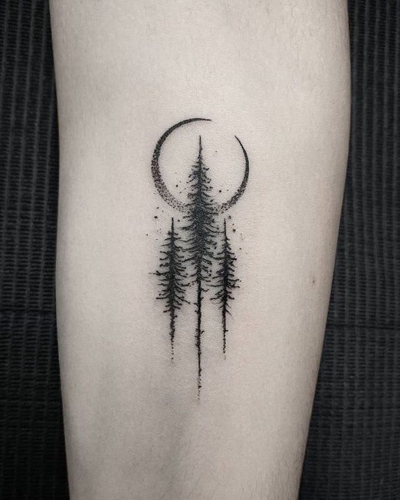 pine tree tattoo