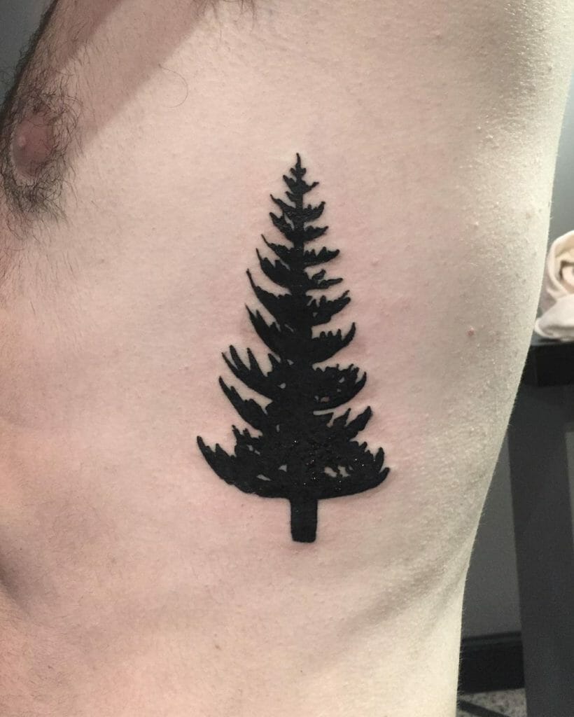 pine tree tattoo