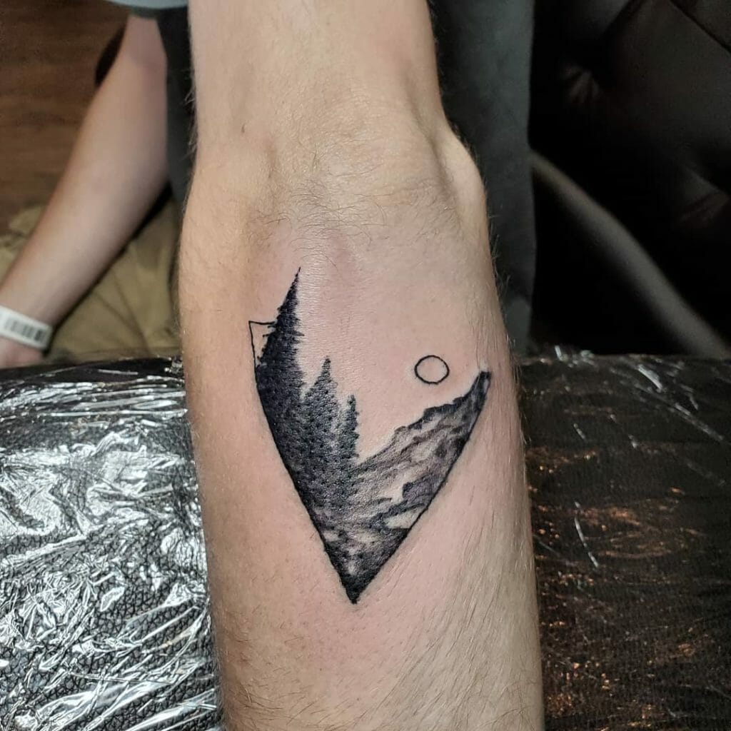 pine tree tattoo