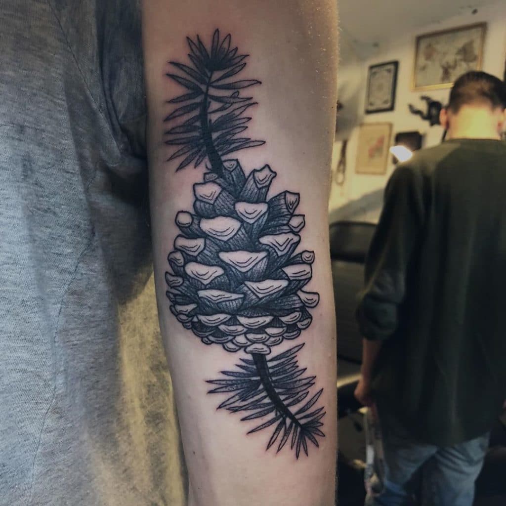 pine tree tattoo