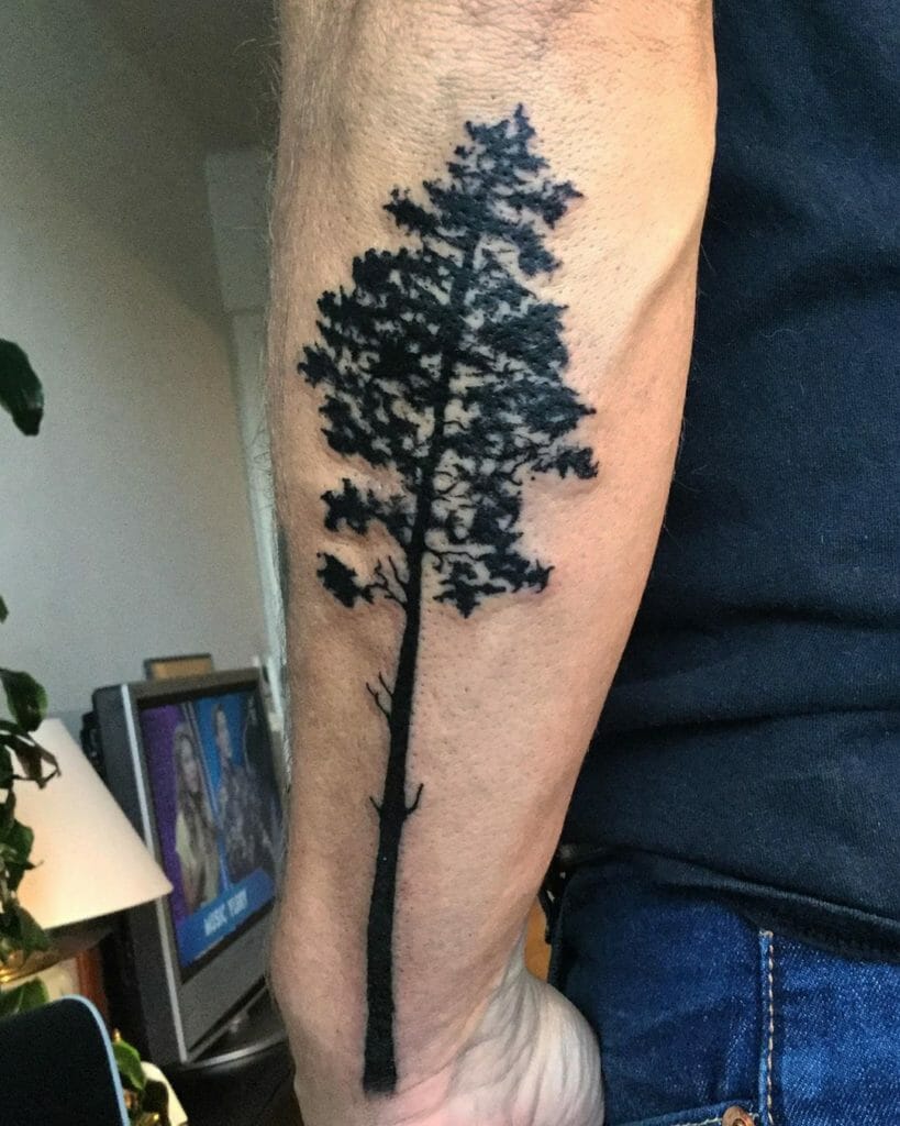 pine tree tattoo