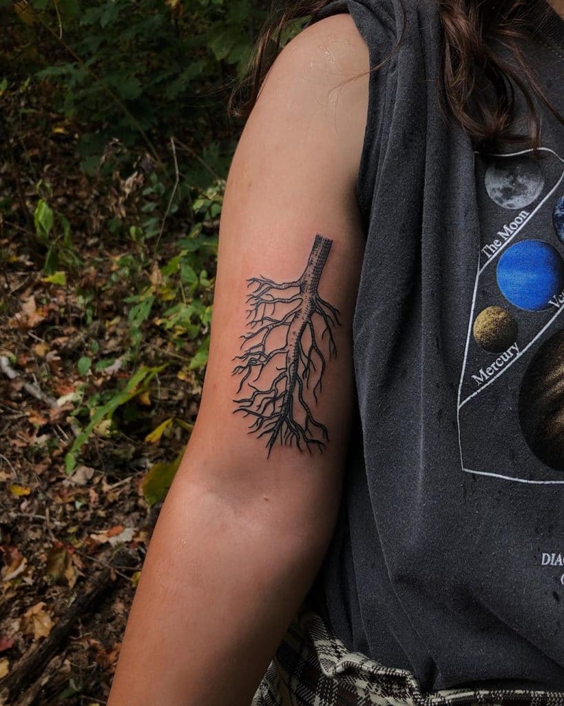 pine tree tattoo