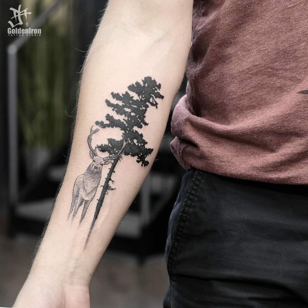 pine tree tattoo