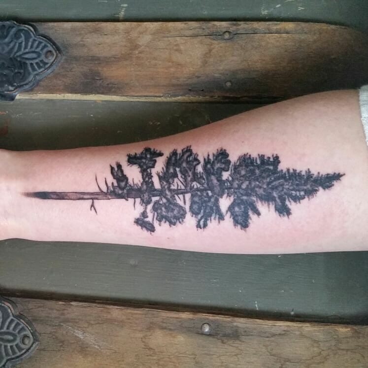 pine tree tattoo