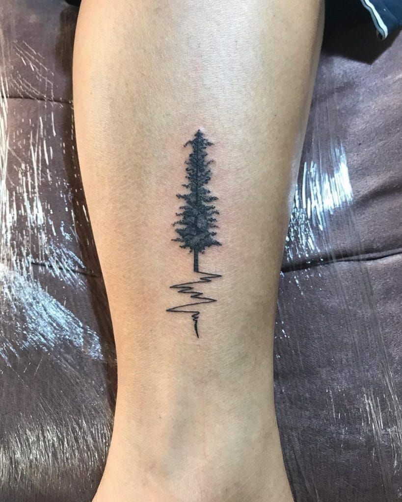 pine tree tattoo