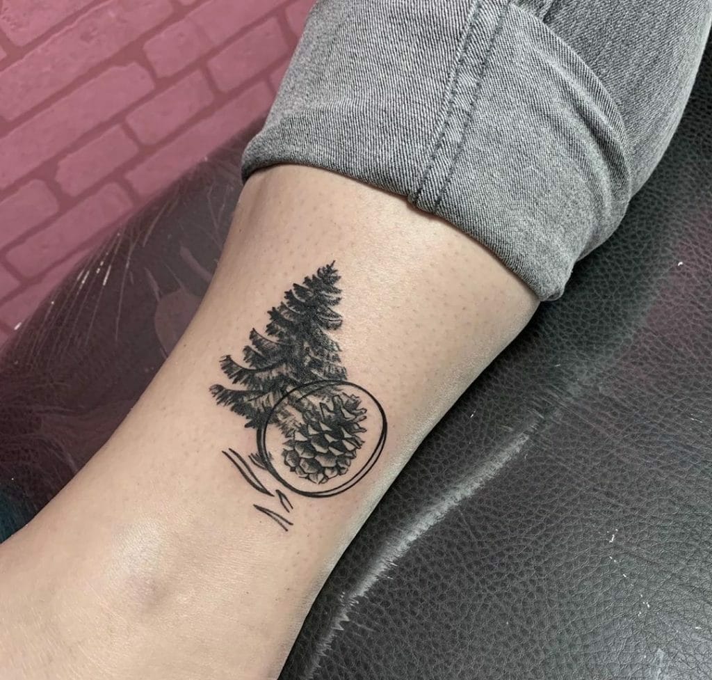 pine tree tattoo