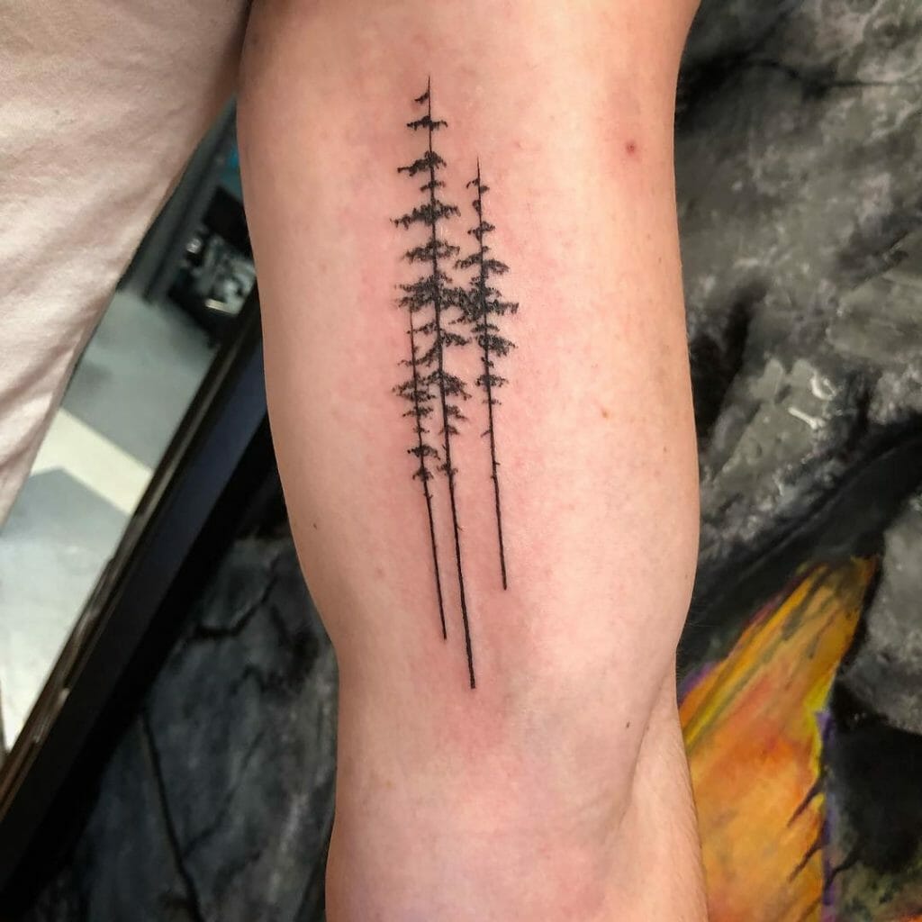 pine tree tattoo