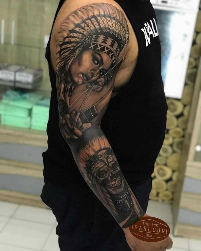 half sleeve tattoo