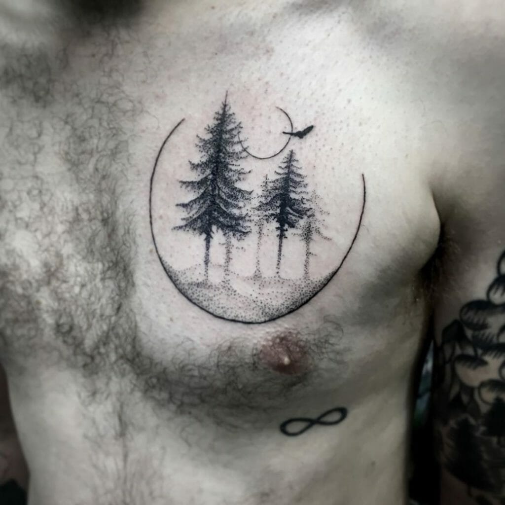 pine tree tattoo