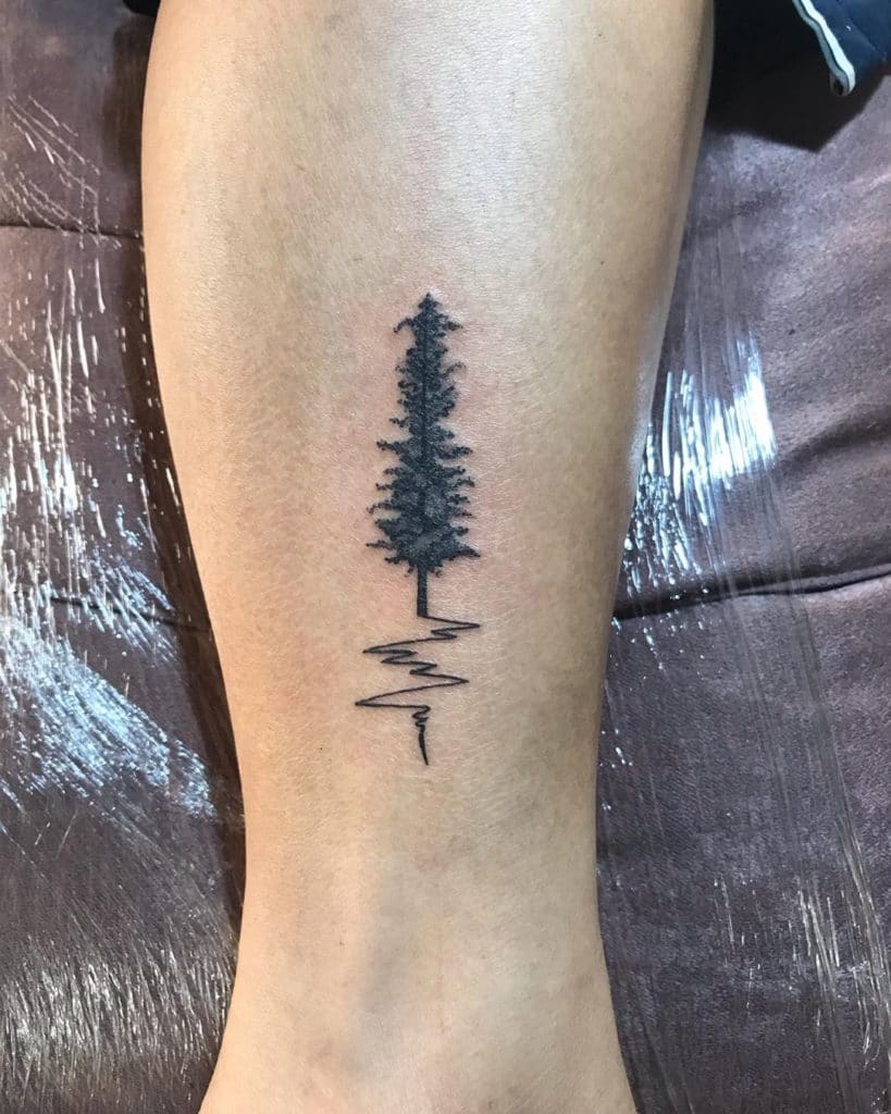 pine tree tattoo