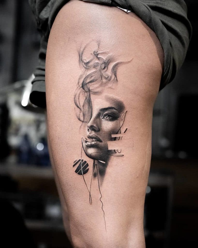 smoke tattoo