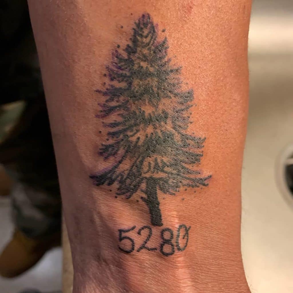 pine tree tattoo