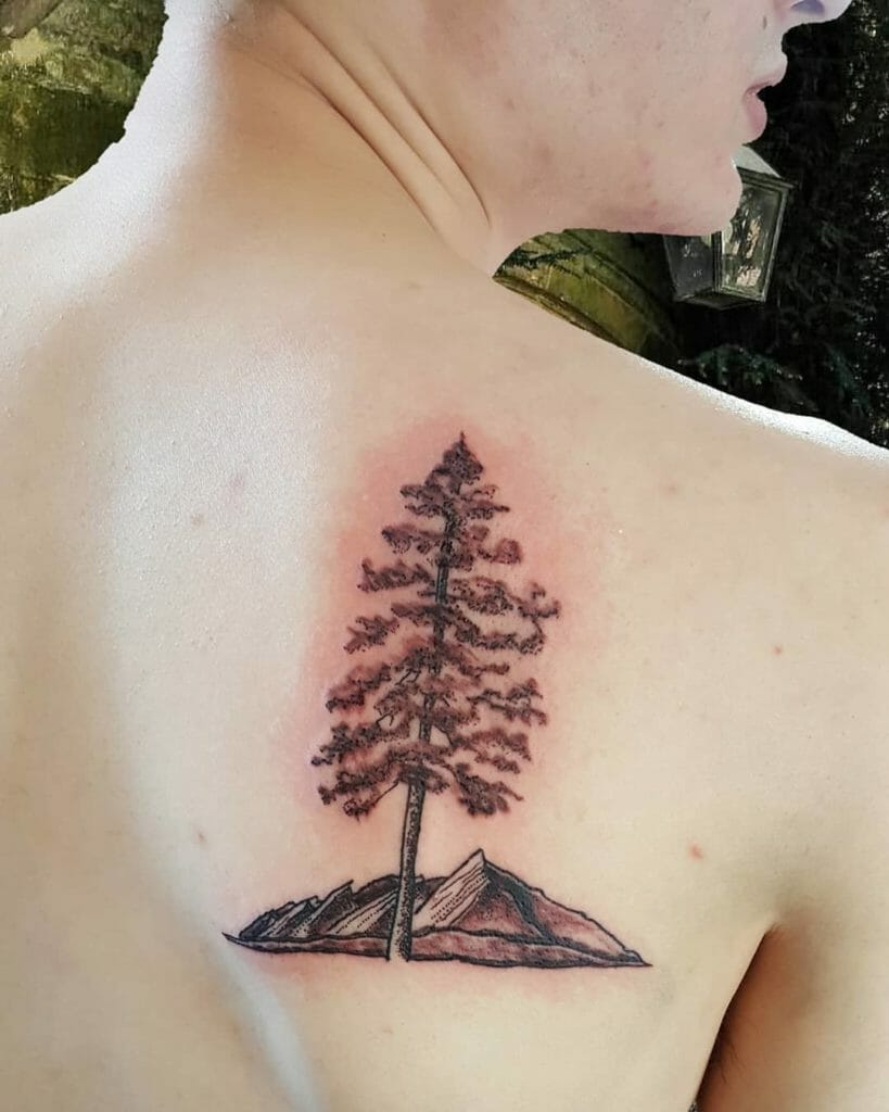 pine tree tattoo