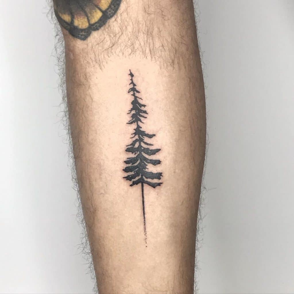 pine tree tattoo