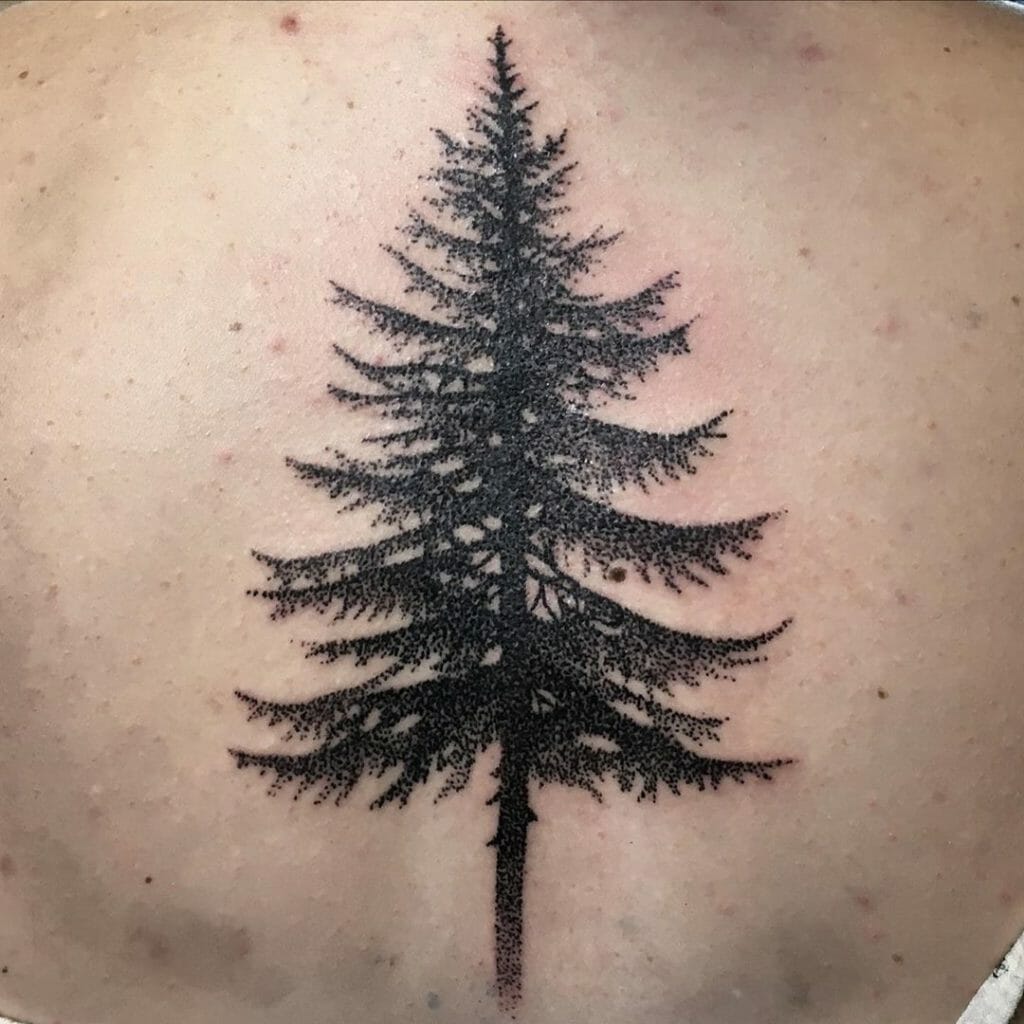 pine tree tattoo