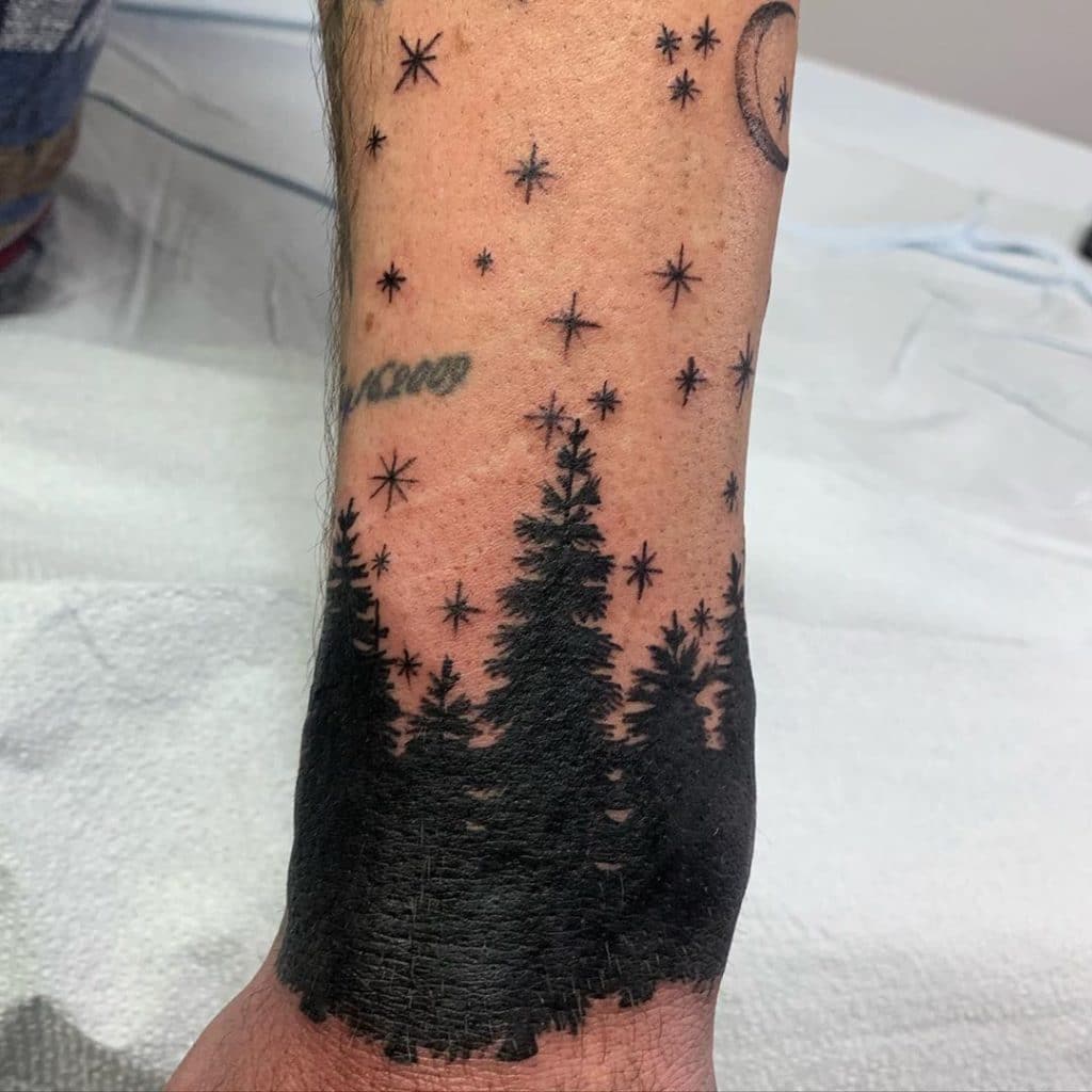 pine tree tattoo