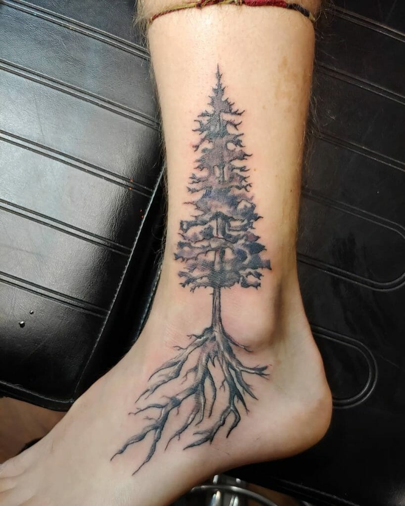 pine tree tattoo