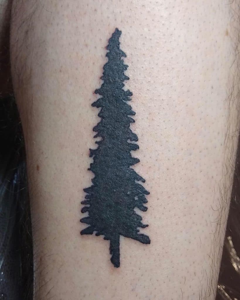 pine tree tattoo