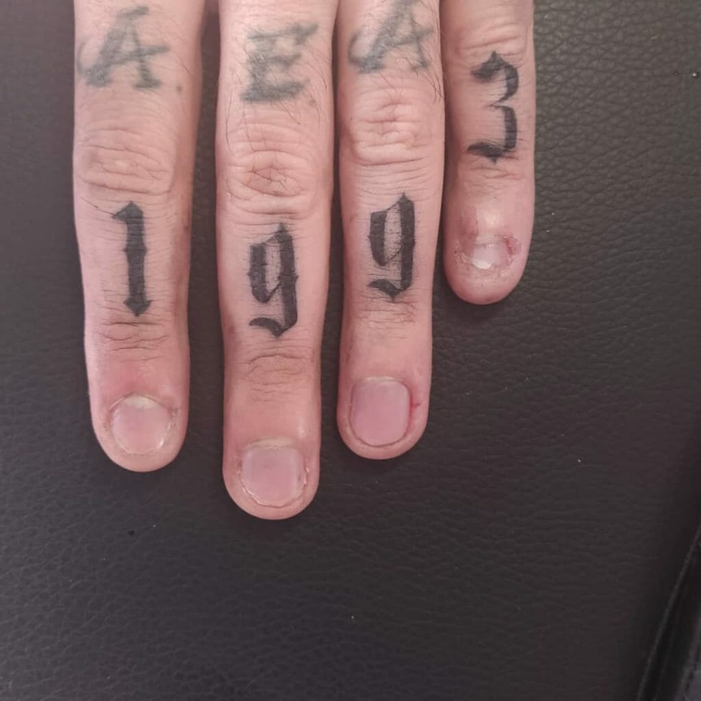 number tattoos