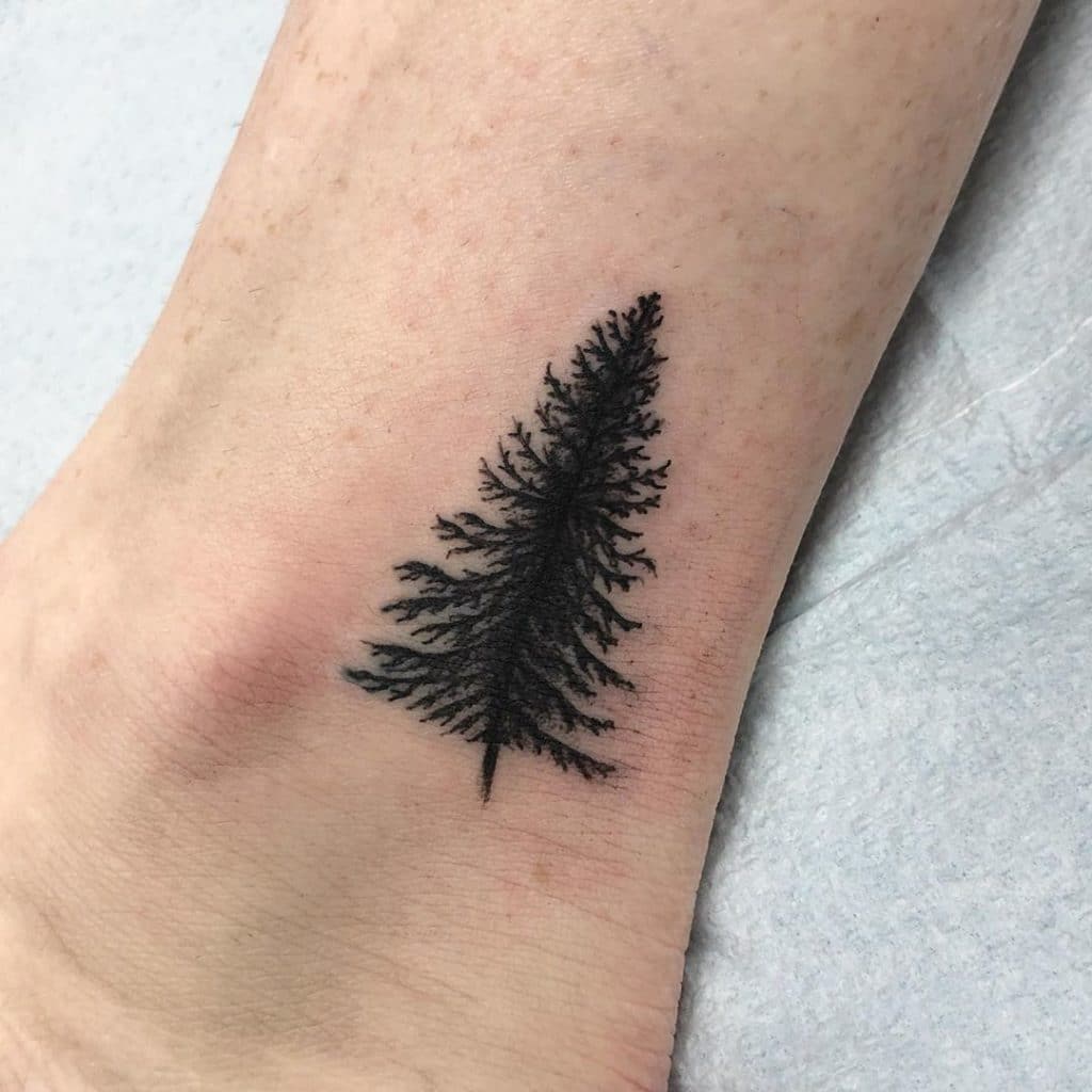 pine tree tattoo