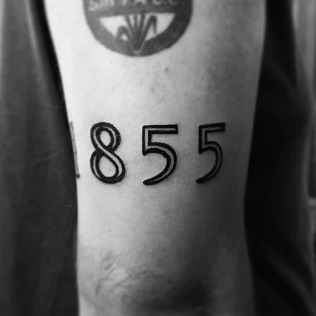 number tattoos