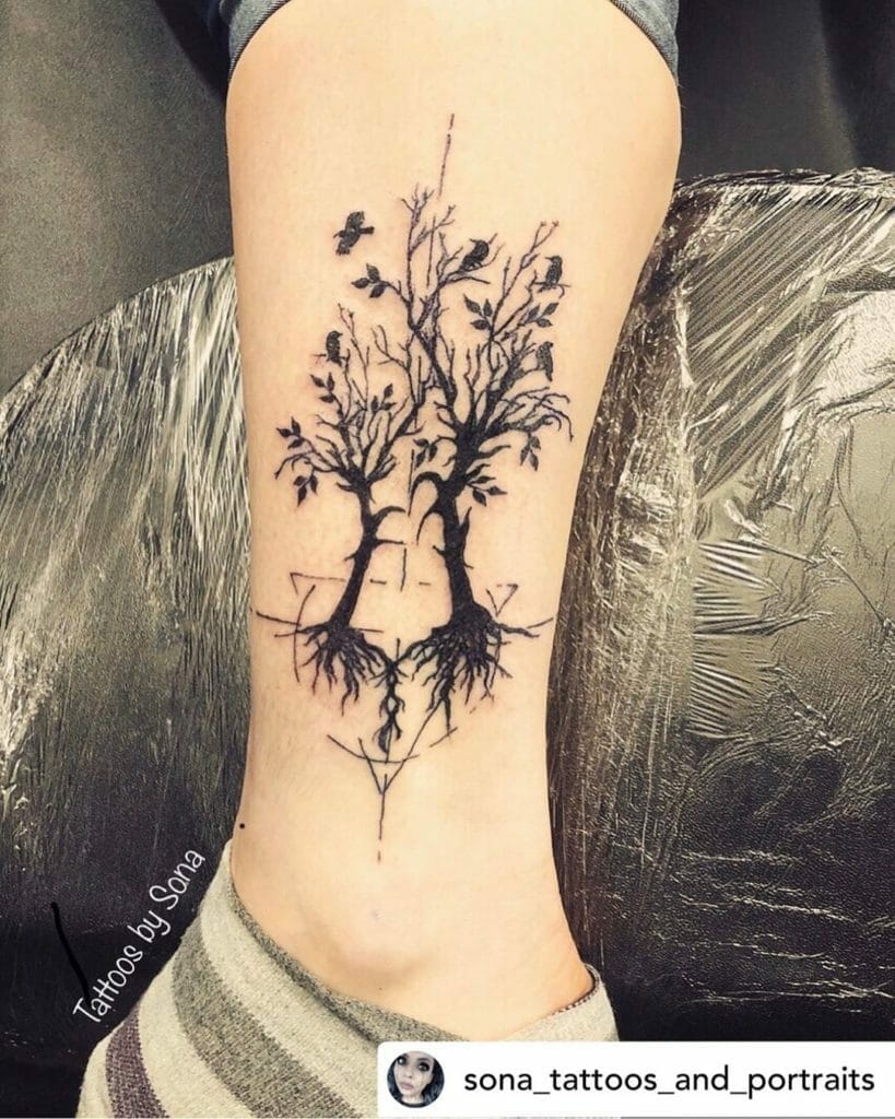 pine tree tattoo