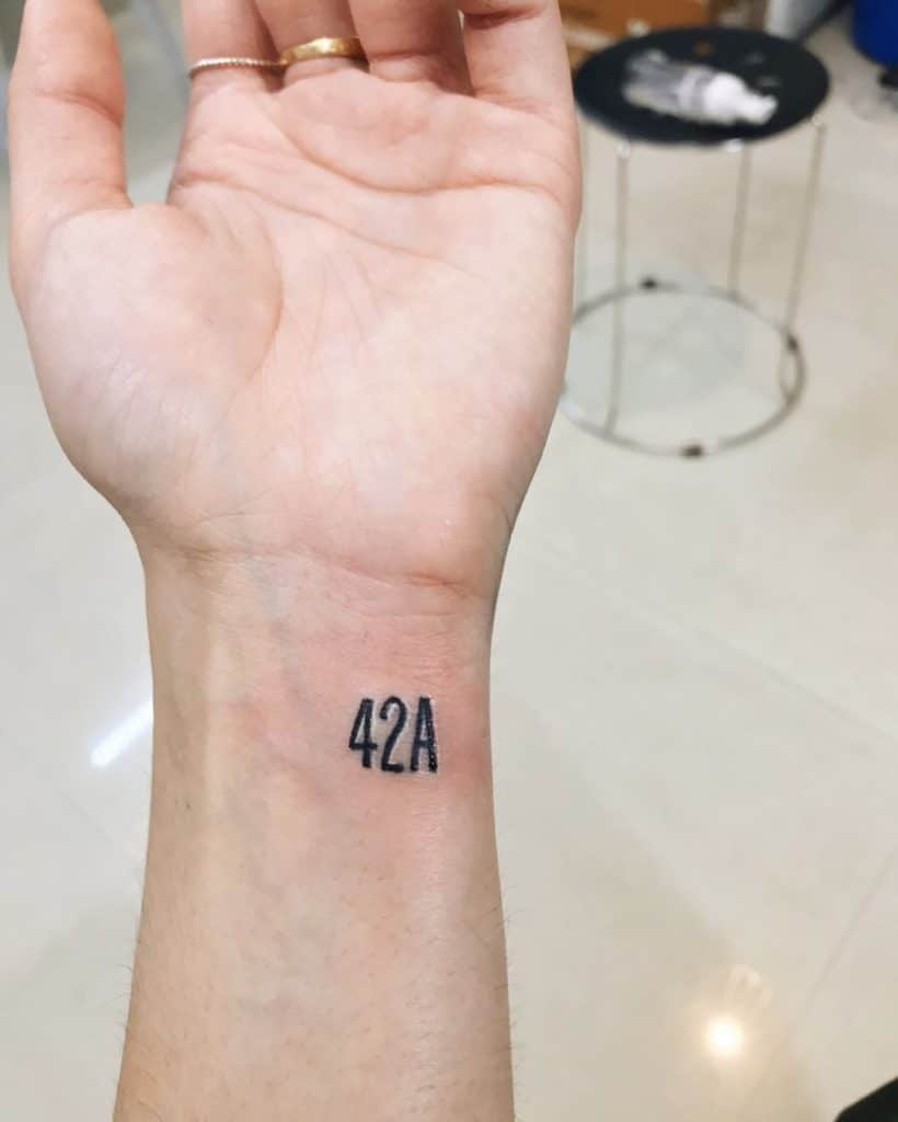 number tattoos