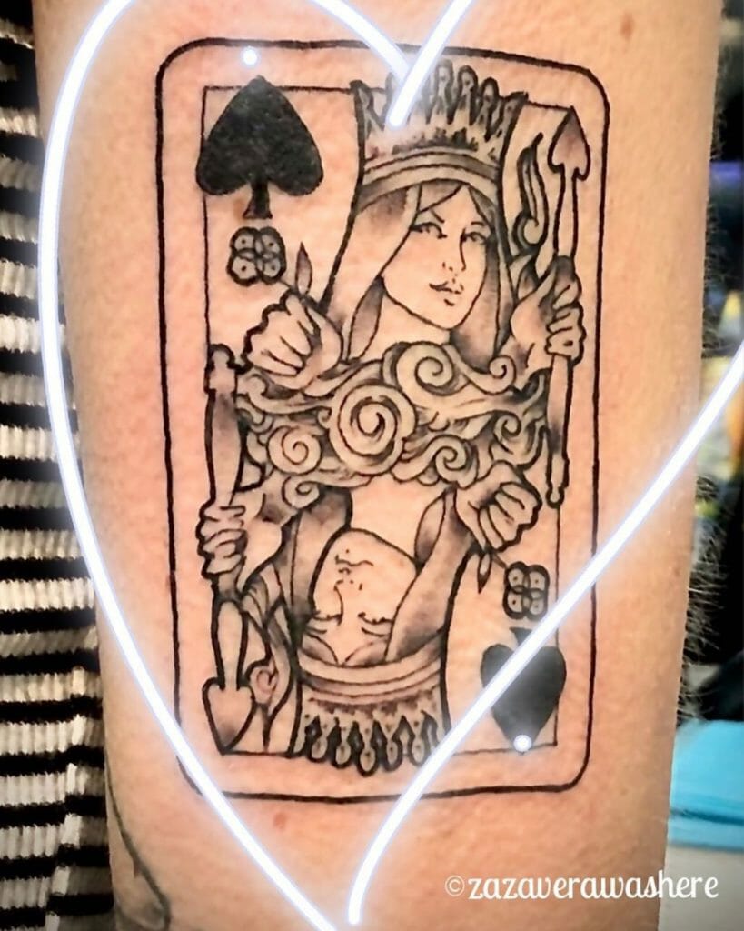 queen of spades tattoo