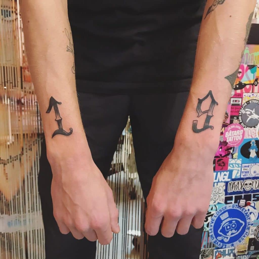 number tattoos