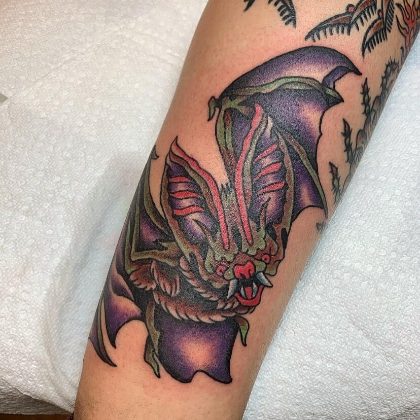 bat tattoo