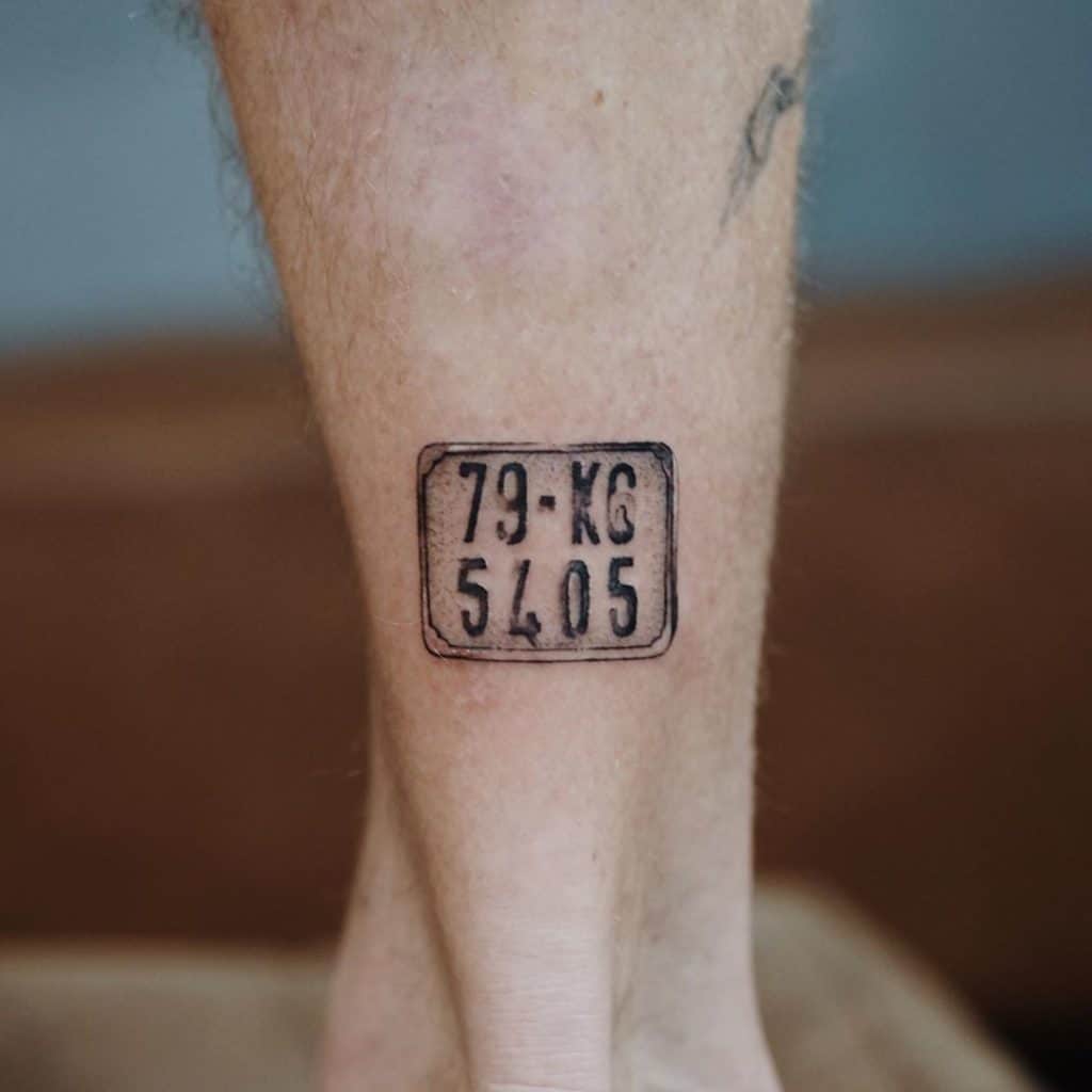 number tattoos