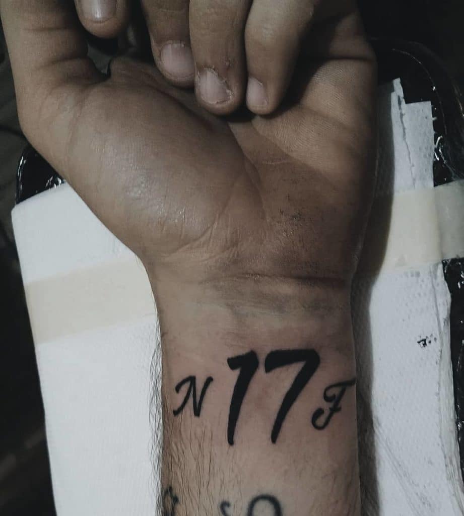 number tattoos