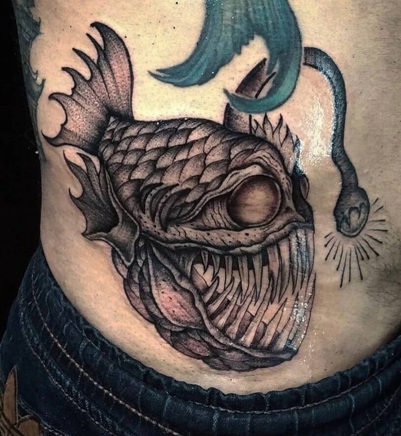 Angler Fish Tattoo Design