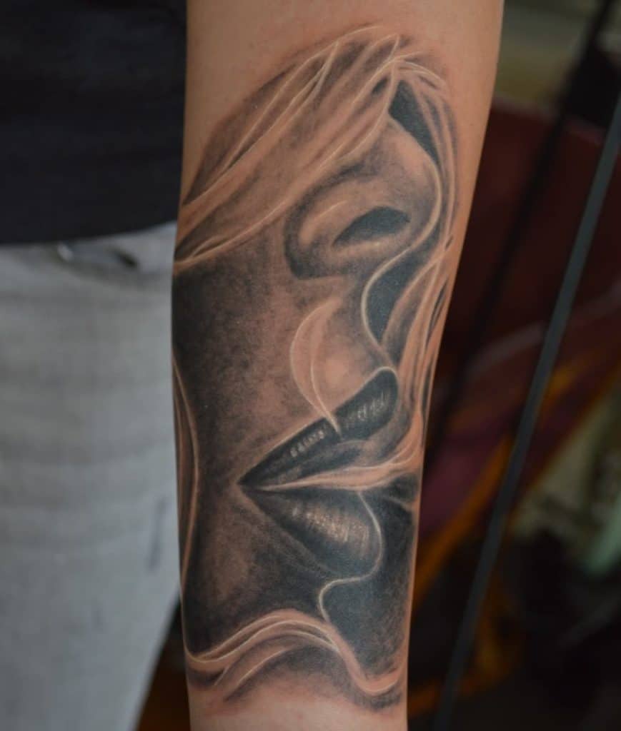 smoke tattoo