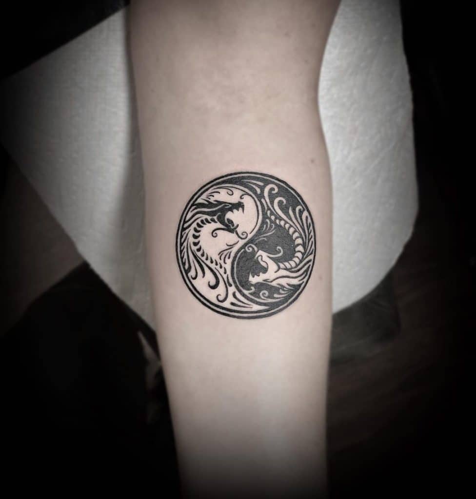 yinyang tattoo designs