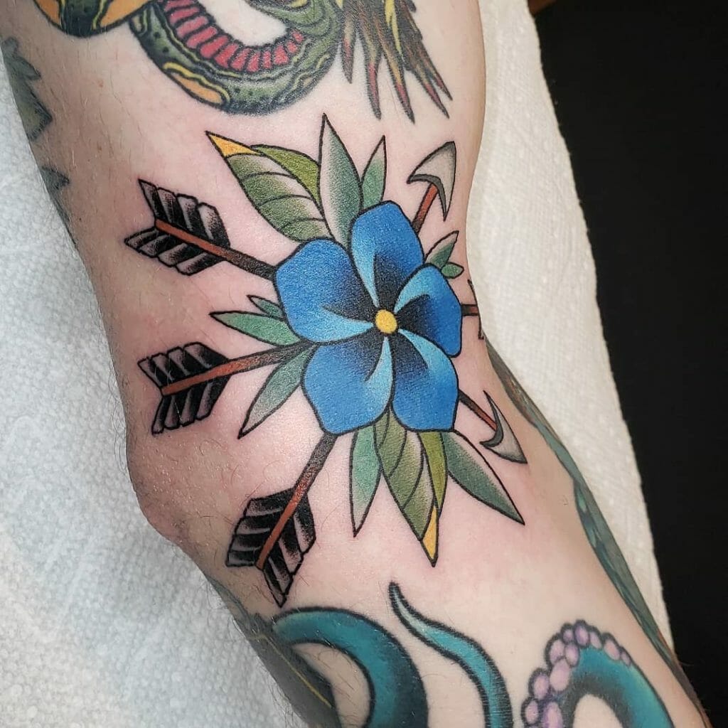 traditional flower tattoo