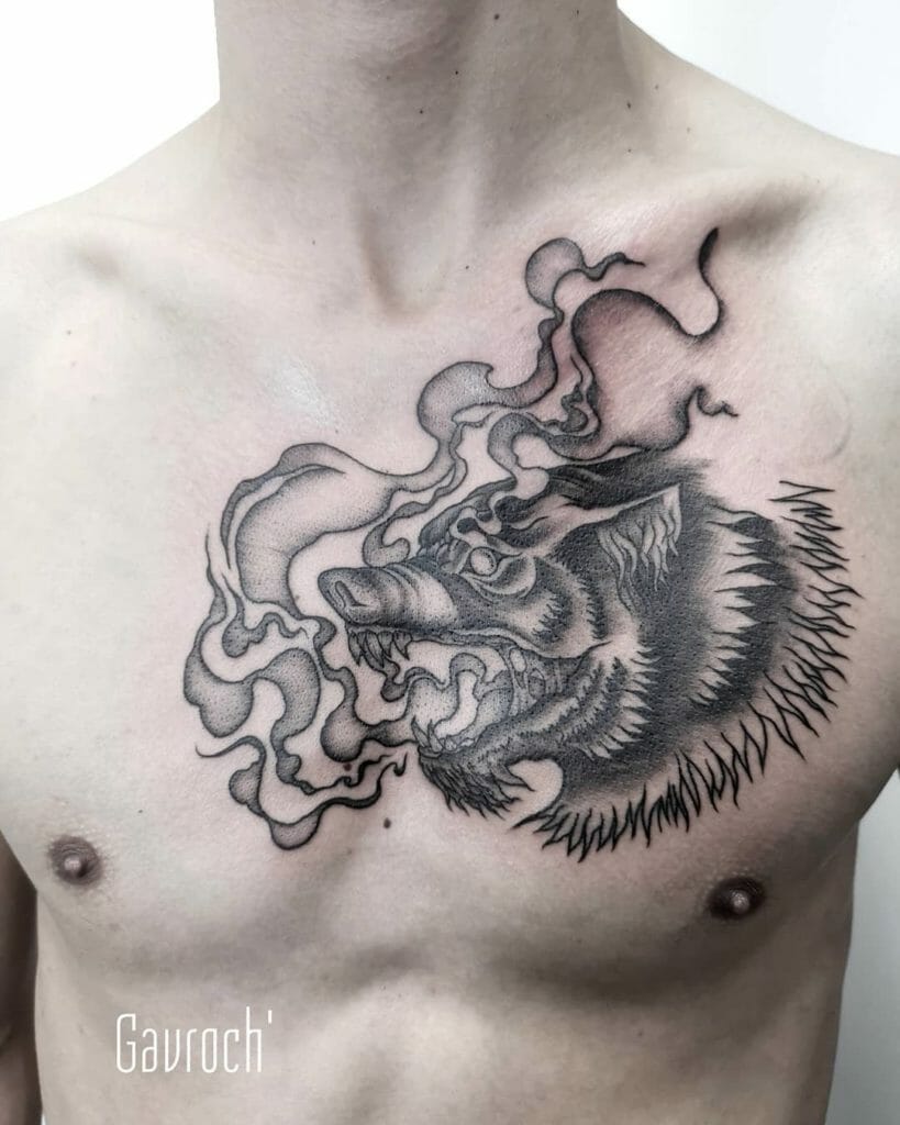 smoke tattoo