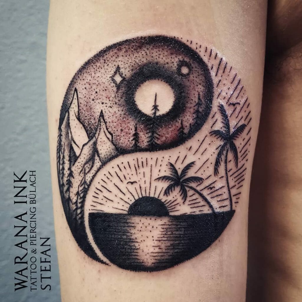 yinyang tattoo designs