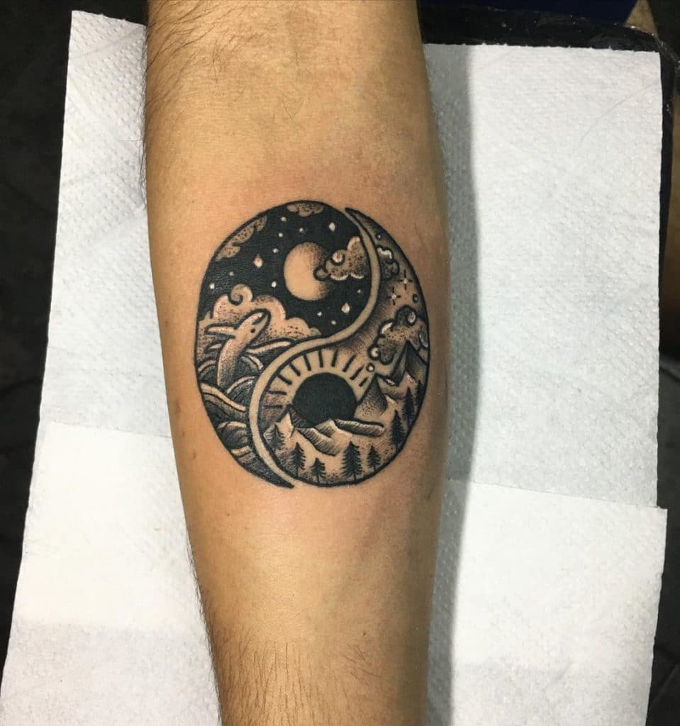 yinyang tattoo designs