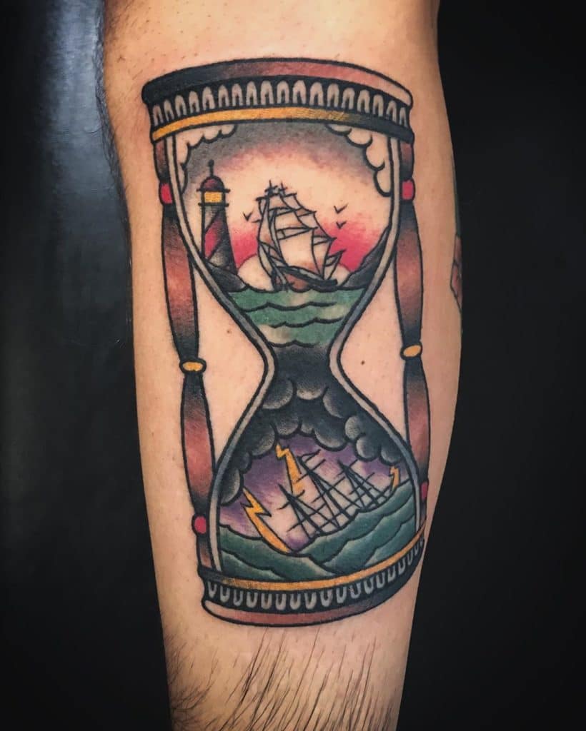 hourglass tattoo