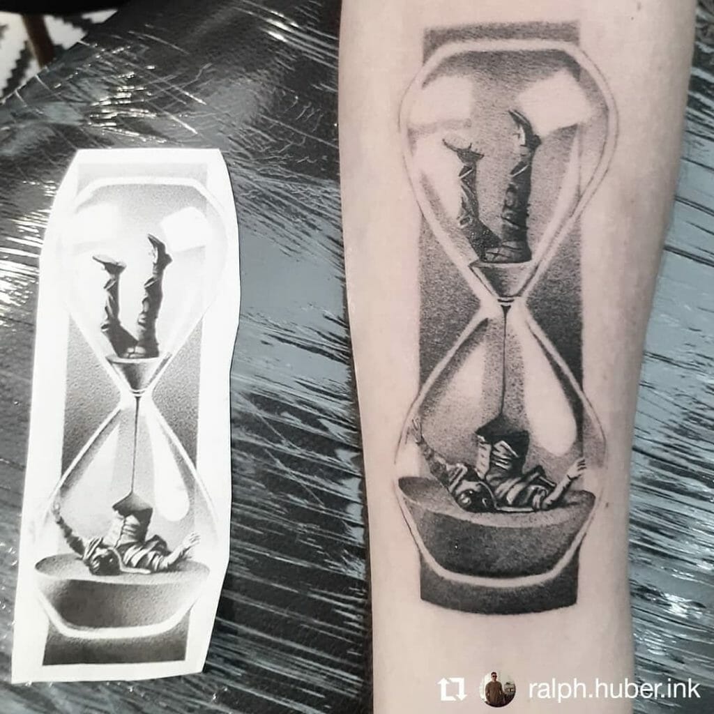 hourglass tattoo