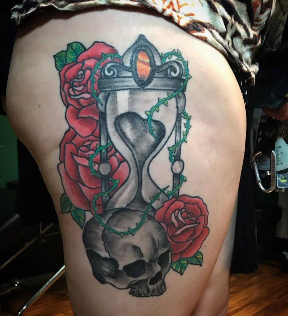 hourglass tattoo