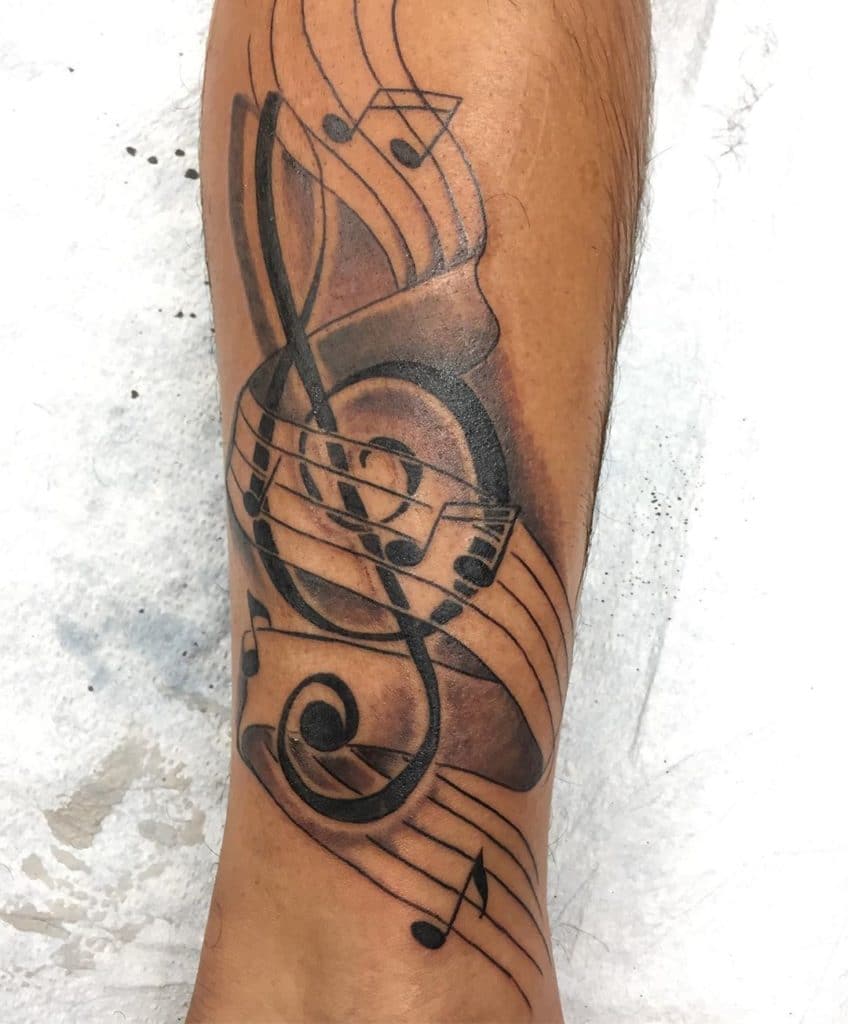 music tattoos