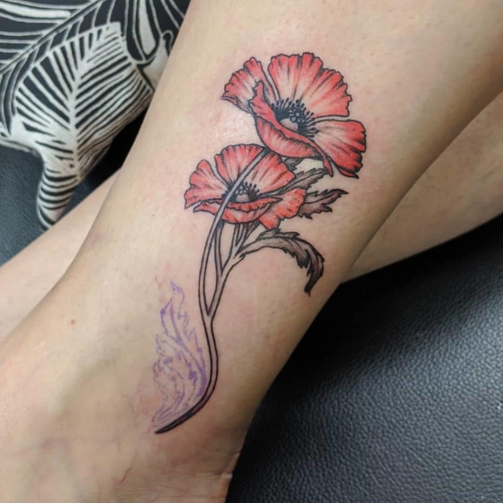 poppy tattoo