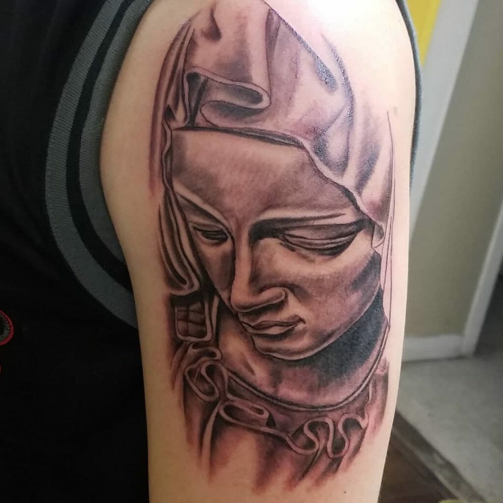 virgin mary tattoo